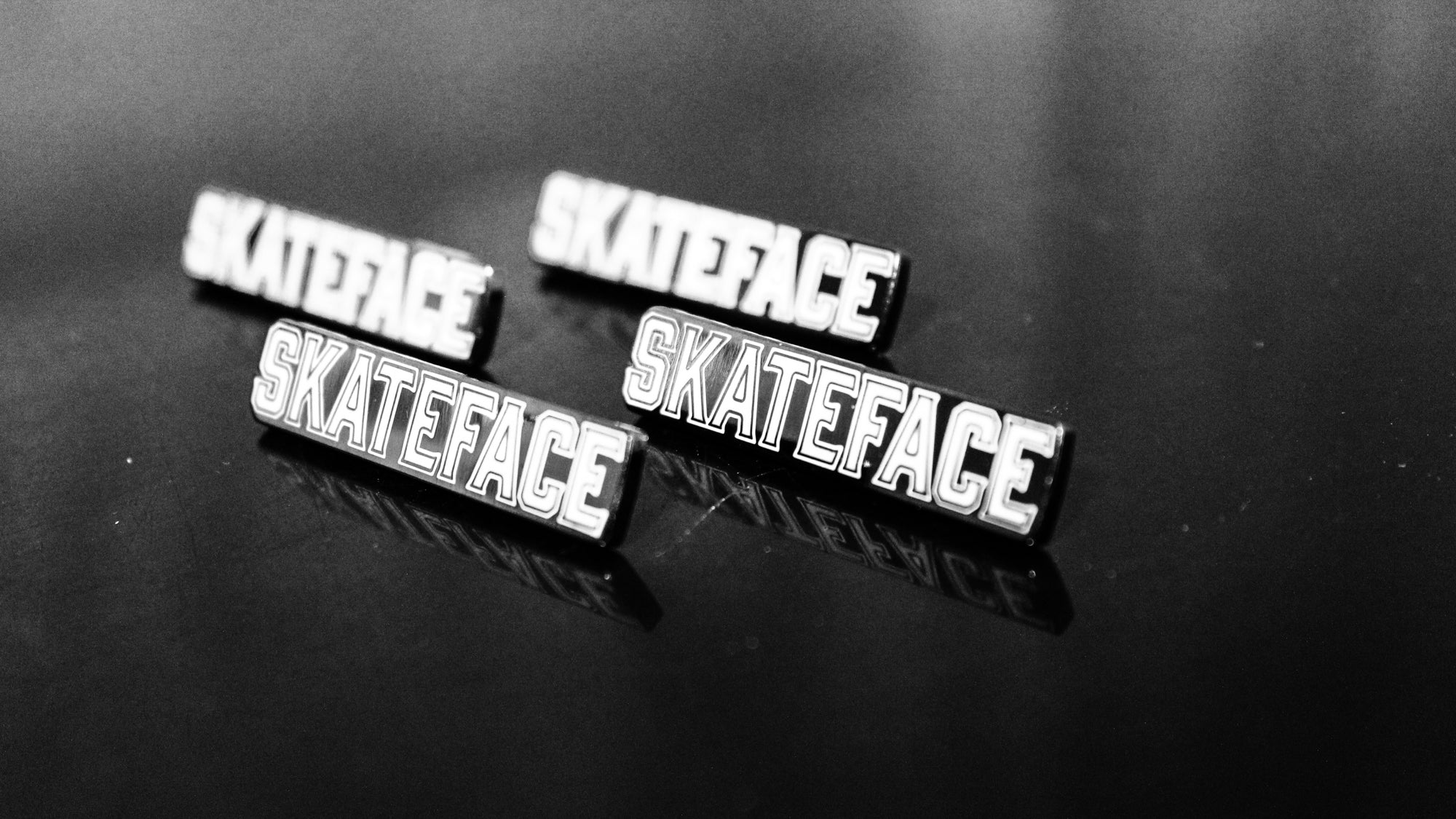 Skateface Hard Enamel Lapel Pin